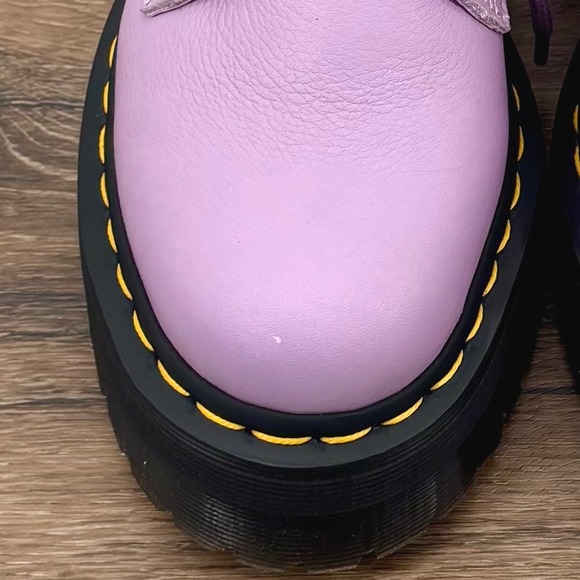 Dr. Doc Martens Jadon III Women's Size 7 Lilac Leather Zip Platform Combat Boots - Picture 10 of 10